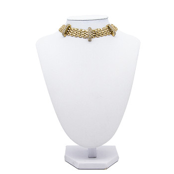 Namen-Initialen-Mode-Schmuck-Halsketten-transparente Bergkristalle, die perlenbesetzte Halsketten neigen