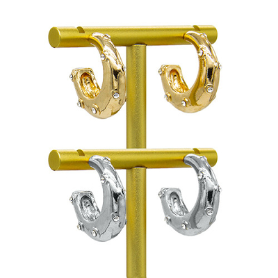 Goldknorpel-durchbohrende Ohrringe des Schneckengoldbarbell-Ohrring-16g