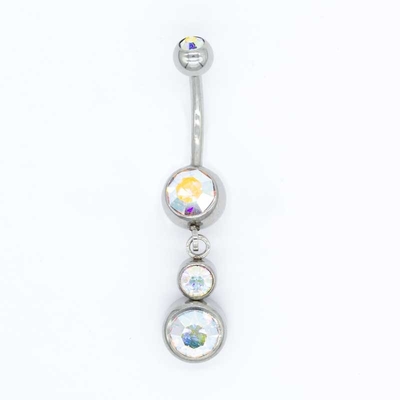 Crystal Stones Body Piercings Jewellery-chirurgische Stahlbarbell-Perlen