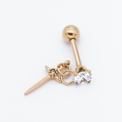 Rose Gold Ear Piercing Jewellery 316 Edelstahl-durchbohrende Bolzen 16G 8mm