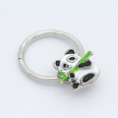 Netter Messgerät-Scheidewand-Ring 10mm Panda Nose Piercing Jewellerys 316 Edelstahl-16