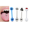 Blaue Messgerät-Zungen-durchbohrender Schmuck-Fisch-Kopf-Entwurf der Farbrote Kristall-14
