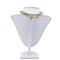 Namen-Initialen-Mode-Schmuck-Halsketten-transparente Bergkristalle, die perlenbesetzte Halsketten neigen