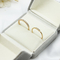 Umarmungs-justierbare Titanhochzeit Ring Set Alloy Gold Transparent Diamond Ring 5pcs