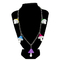 Weihnachtsgeschenk-Regenbogen-Edelstahl-Halsketten-Kette für Frauen-kleine Mädchen