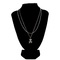 Charme-Halsband-Halskette stellte Diamond Silver Chain Necklace 44mm - 47mm für Männer ein