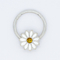 Edelstahl 316 Blumen-Scheidewand Clicker-Chrysanthemen-indische Nasen-Ringe