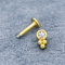 Runder klarer Antirost Crystal Labret Piercing Jewelrys 16ga 1.2mm