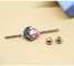 AB Crystal Gem Real Industrial Piercing Jewelry außen verlegte 14G 38mm
