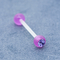 3 Stücke Crystal Gems Plastic Barbell Tongue, die Hypoallergenic 14G durchbohren