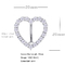 Silbernes Bauchnabel-Ring Shiny Zircons Love Heart-Nabel-Schmuck-Durchdringen