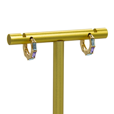 Edelstahl-Band Diamond Stud Cartilage Earring White Opal Stud Earrings