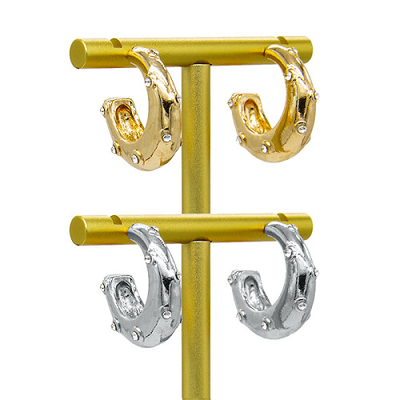 Goldknorpel-durchbohrende Ohrringe des Schneckengoldbarbell-Ohrring-16g