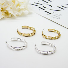 Goldknorpel-Ohrring der Bergkristall-14k 1,0 x 10mm runder Bohrgerät-Knorpel-Band-Ohrring
